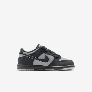NEW NIKE kid's dunk low sneakers in black metallic